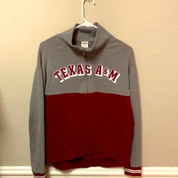 Victoria secrets Texas a&m pullover pink. Is maroon and gray - Picture 1 of 4